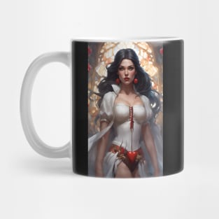 Gorgeous Fairy Tale Princess in White Mug